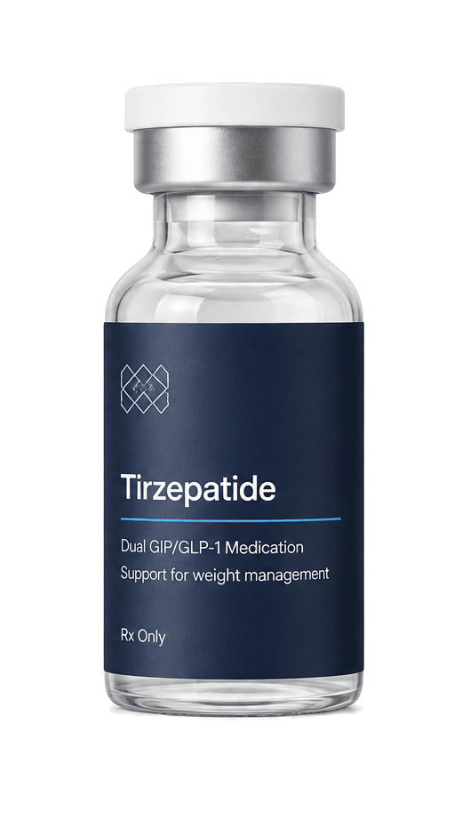 Tirzepatide compounded medication vial